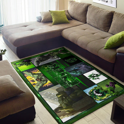 Angry Hulk The Incredible Hulk Area Rug Movie Home Decor Custom For Fans NT042002