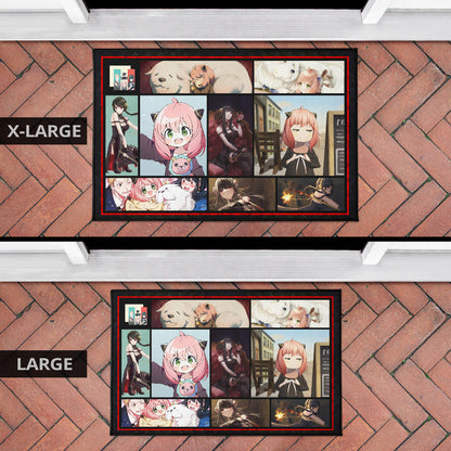 Anya Forger And Yor Forger Spy x Family Door Mat Anime Home Decor Custom For Fans NA042901