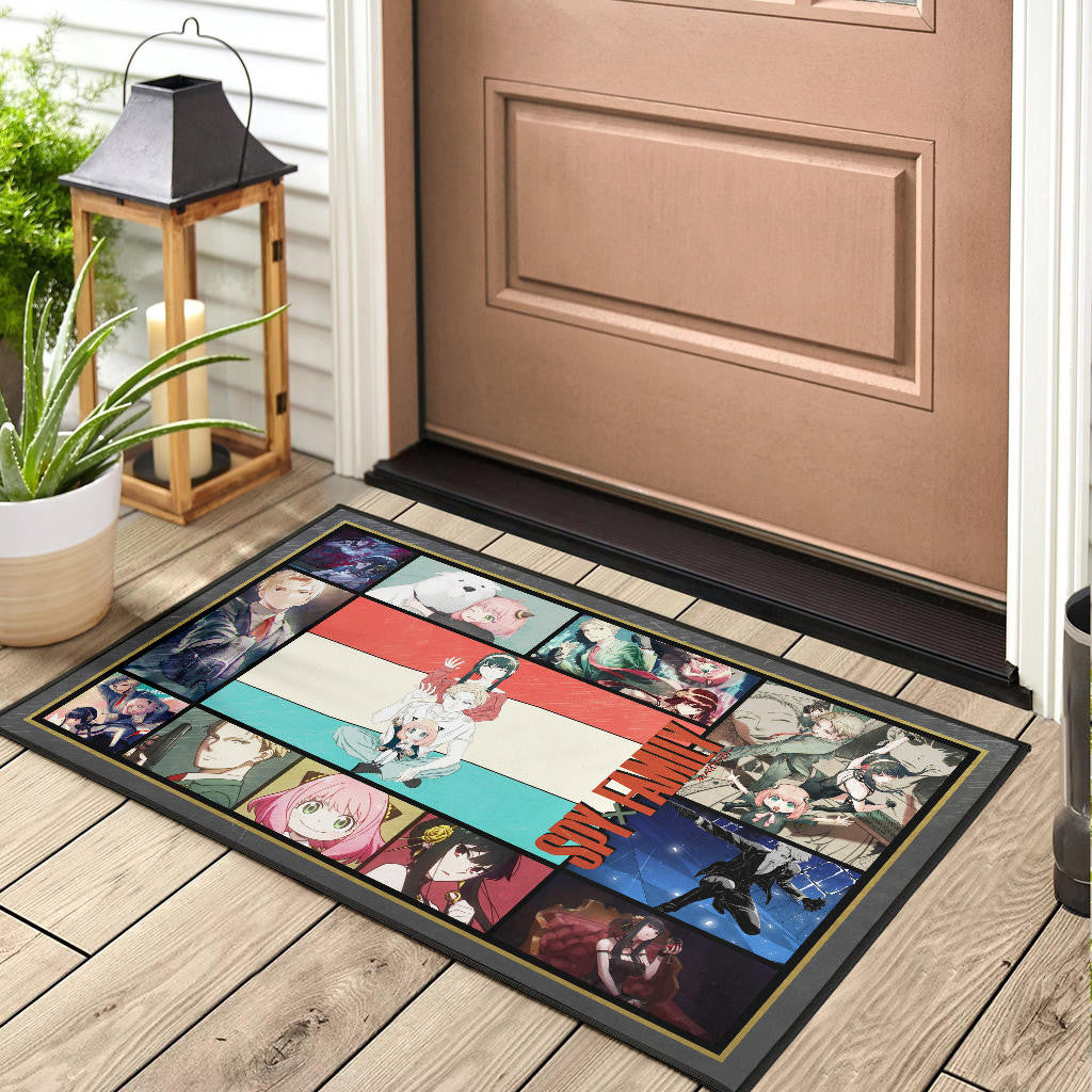 Loid Yor And Anya Forger Spy x Family Door Mat Anime Home Decor Custom For Fans NA042904