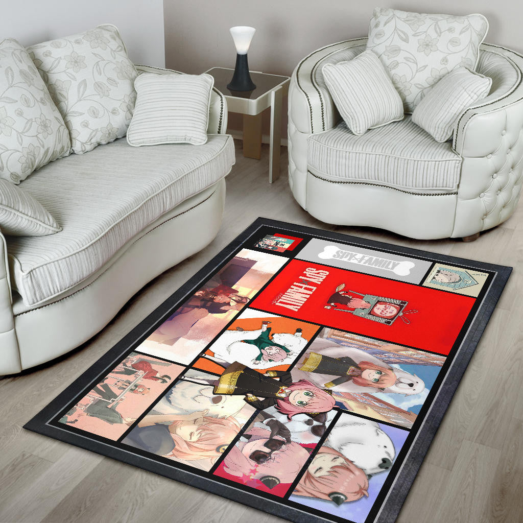 Anya Forger Spy x Family Area Rug Anime Home Decor Custom For Fans NA042803