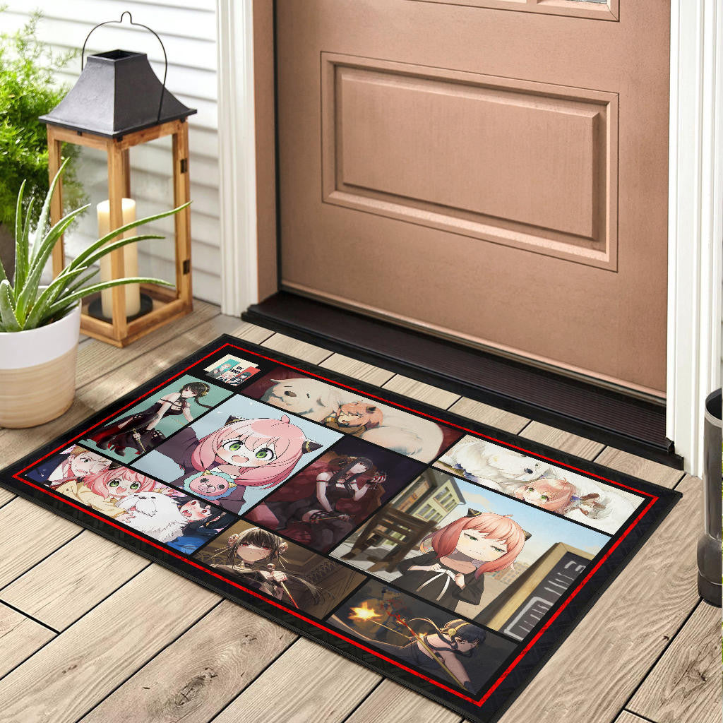 Anya Forger And Yor Forger Spy x Family Door Mat Anime Home Decor Custom For Fans NA042901