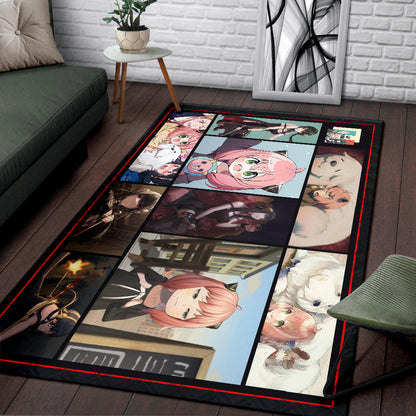 Anya Forger Spy x Family Area Rug Anime Home Decor Custom For Fans NA042901