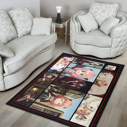 Anya Forger Spy x Family Area Rug Anime Home Decor Custom For Fans NA042901