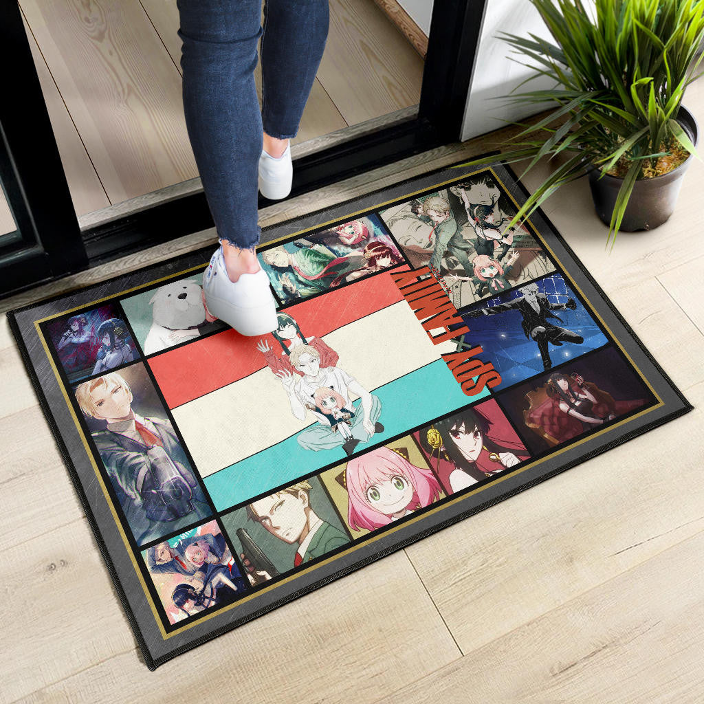 Loid Yor And Anya Forger Spy x Family Door Mat Anime Home Decor Custom For Fans NA042904