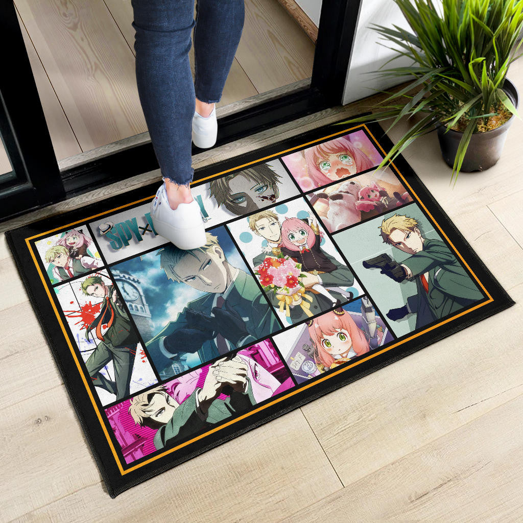 Loid Forger And Anya Forger Spy x Family Door Mat Anime Home Decor Custom For Fans NA042902