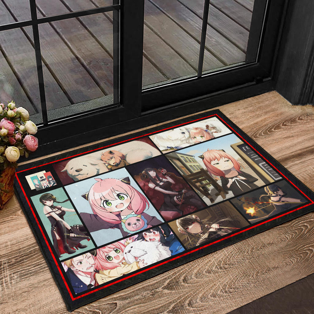 Anya Forger And Yor Forger Spy x Family Door Mat Anime Home Decor Custom For Fans NA042901