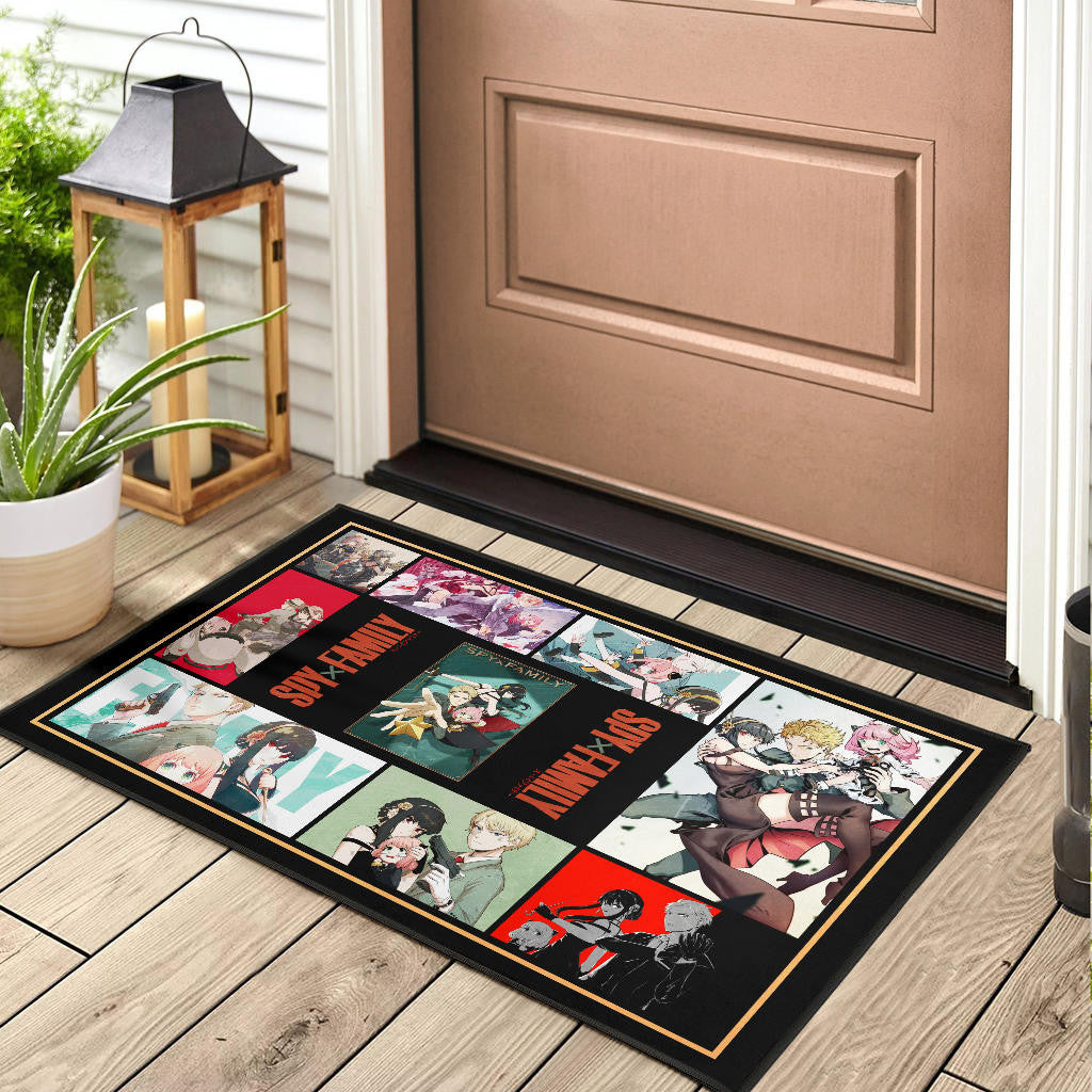 Loid Yor And Anya Forger Spy x Family Door Mat Anime Home Decor Custom For Fans NA042903
