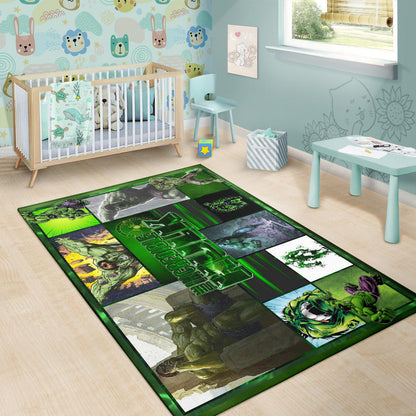 Angry Hulk The Incredible Hulk Area Rug Movie Home Decor Custom For Fans NT042002