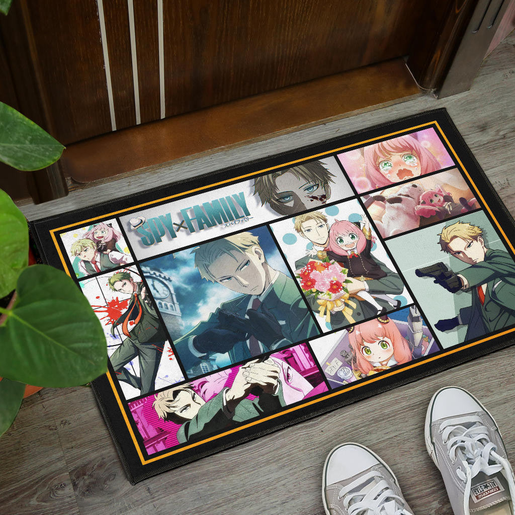 Loid Forger And Anya Forger Spy x Family Door Mat Anime Home Decor Custom For Fans NA042902