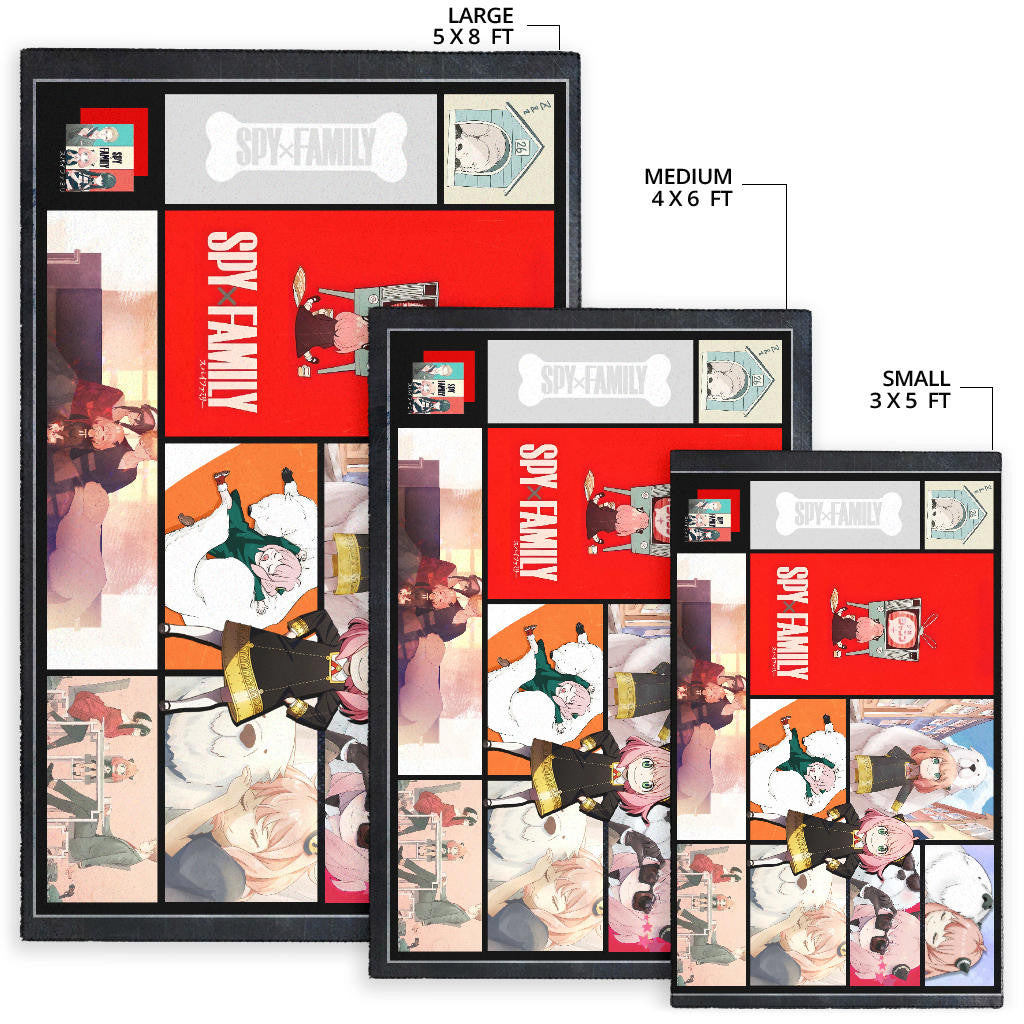 Anya Forger Spy x Family Area Rug Anime Home Decor Custom For Fans NA042803