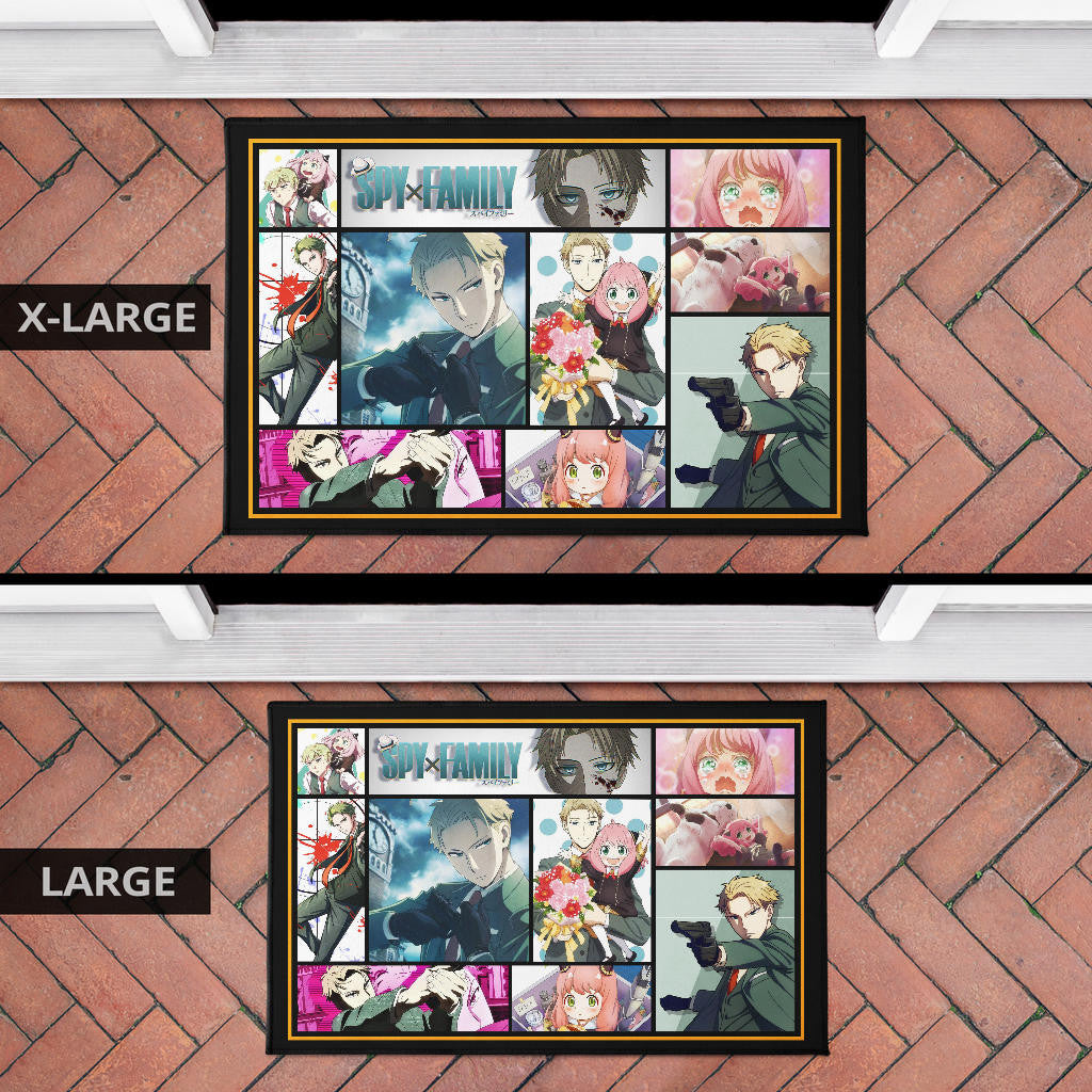 Loid Forger And Anya Forger Spy x Family Door Mat Anime Home Decor Custom For Fans NA042902