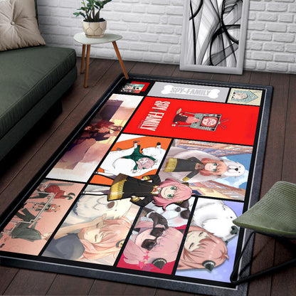 Anya Forger Spy x Family Area Rug Anime Home Decor Custom For Fans NA042803