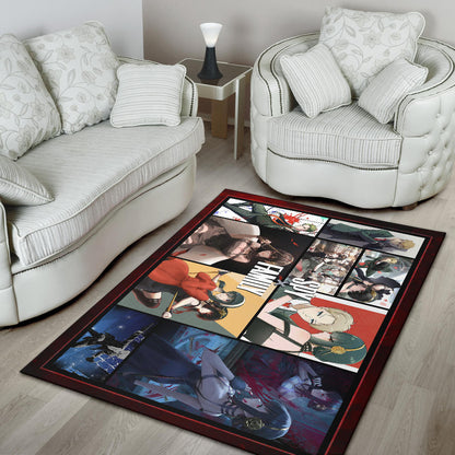 Yor Forger And Loid Forger Spy x Family Area Rug Anime Home Decor Custom For Fans NA042804