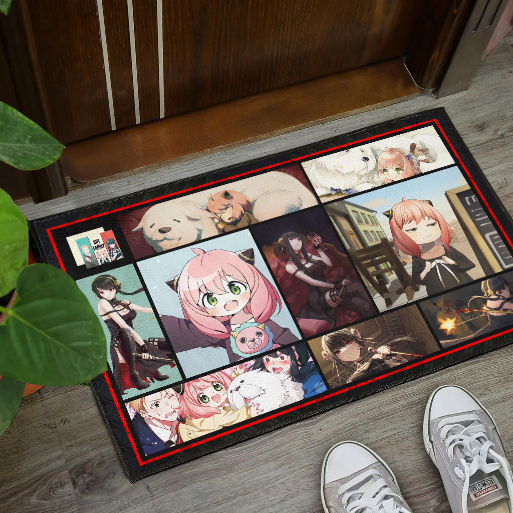 Anya Forger And Yor Forger Spy x Family Door Mat Anime Home Decor Custom For Fans NA042901