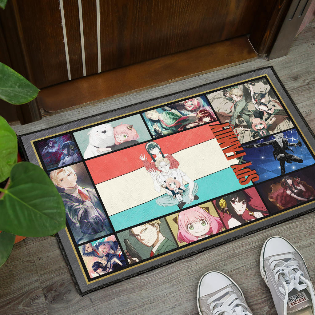Loid Yor And Anya Forger Spy x Family Door Mat Anime Home Decor Custom For Fans NA042904