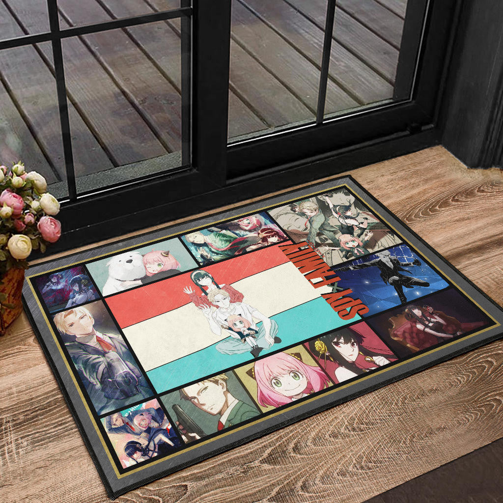 Loid Yor And Anya Forger Spy x Family Door Mat Anime Home Decor Custom For Fans NA042904