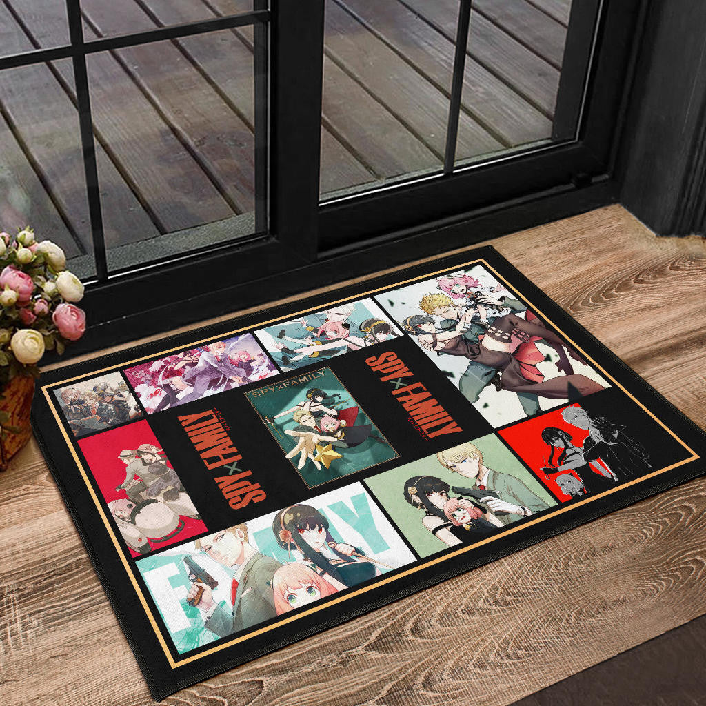 Loid Yor And Anya Forger Spy x Family Door Mat Anime Home Decor Custom For Fans NA042903
