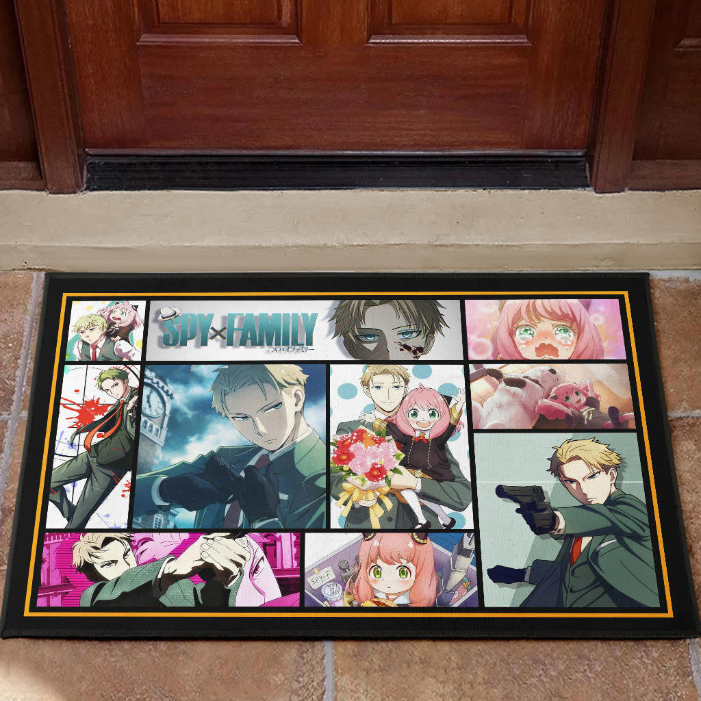 Loid Forger And Anya Forger Spy x Family Door Mat Anime Home Decor Custom For Fans NA042902