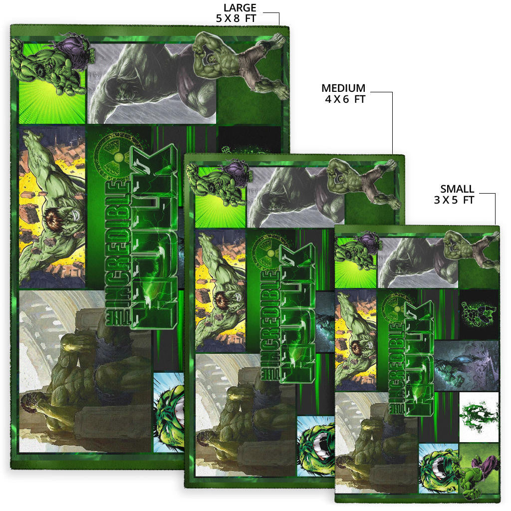 Angry Hulk The Incredible Hulk Area Rug Movie Home Decor Custom For Fans NT042002
