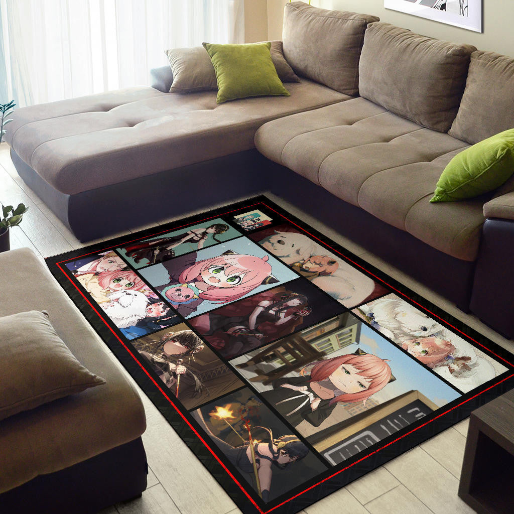 Anya Forger Spy x Family Area Rug Anime Home Decor Custom For Fans NA042901