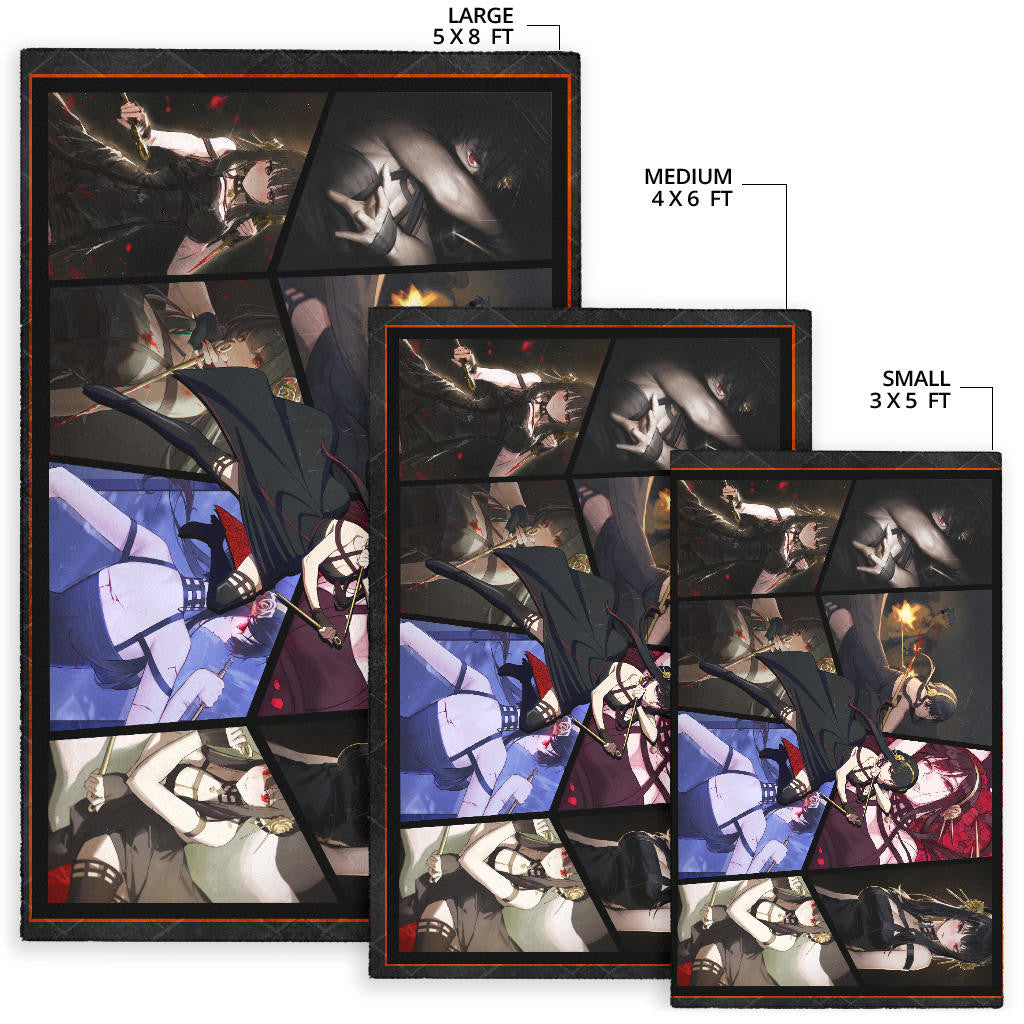 Yor Forger Spy x Family Area Rug Anime Home Decor Custom For Fans NA042801
