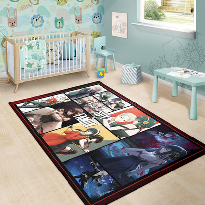 Yor Forger And Loid Forger Spy x Family Area Rug Anime Home Decor Custom For Fans NA042804