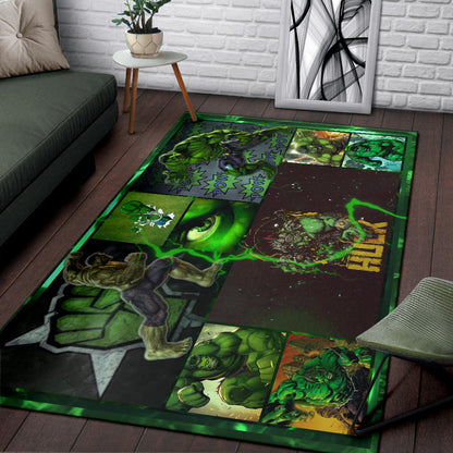 Angry Hulk The Incredible Hulk Area Rug Movie Home Decor Custom For Fans NT042202