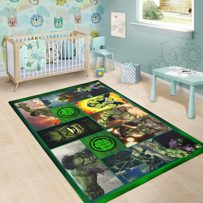Angry Hulk The Incredible Hulk Area Rug Movie Home Decor Custom For Fans NT042204