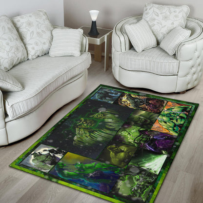 Angry Hulk The Incredible Hulk Area Rug Movie Home Decor Custom For Fans NT042203