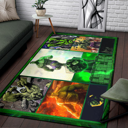 Angry Hulk The Incredible Hulk Area Rug Movie Home Decor Custom For Fans NT042201