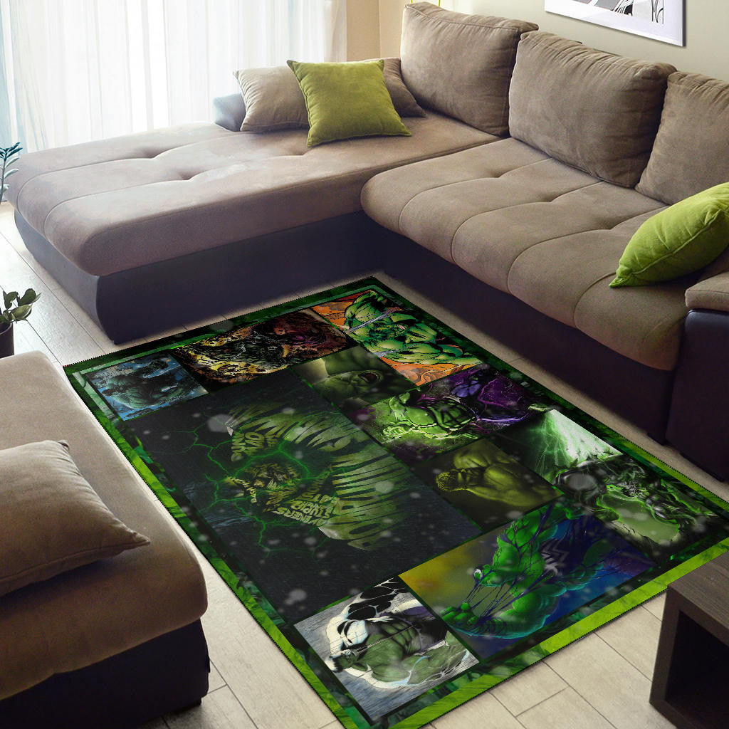 Angry Hulk The Incredible Hulk Area Rug Movie Home Decor Custom For Fans NT042203