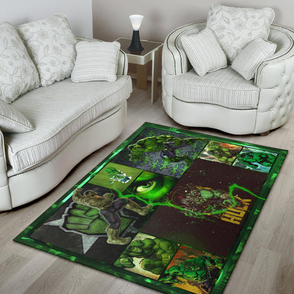 Angry Hulk The Incredible Hulk Area Rug Movie Home Decor Custom For Fans NT042202