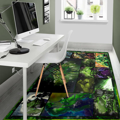 Angry Hulk The Incredible Hulk Area Rug Movie Home Decor Custom For Fans NT042203