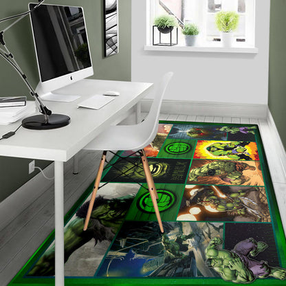Angry Hulk The Incredible Hulk Area Rug Movie Home Decor Custom For Fans NT042204
