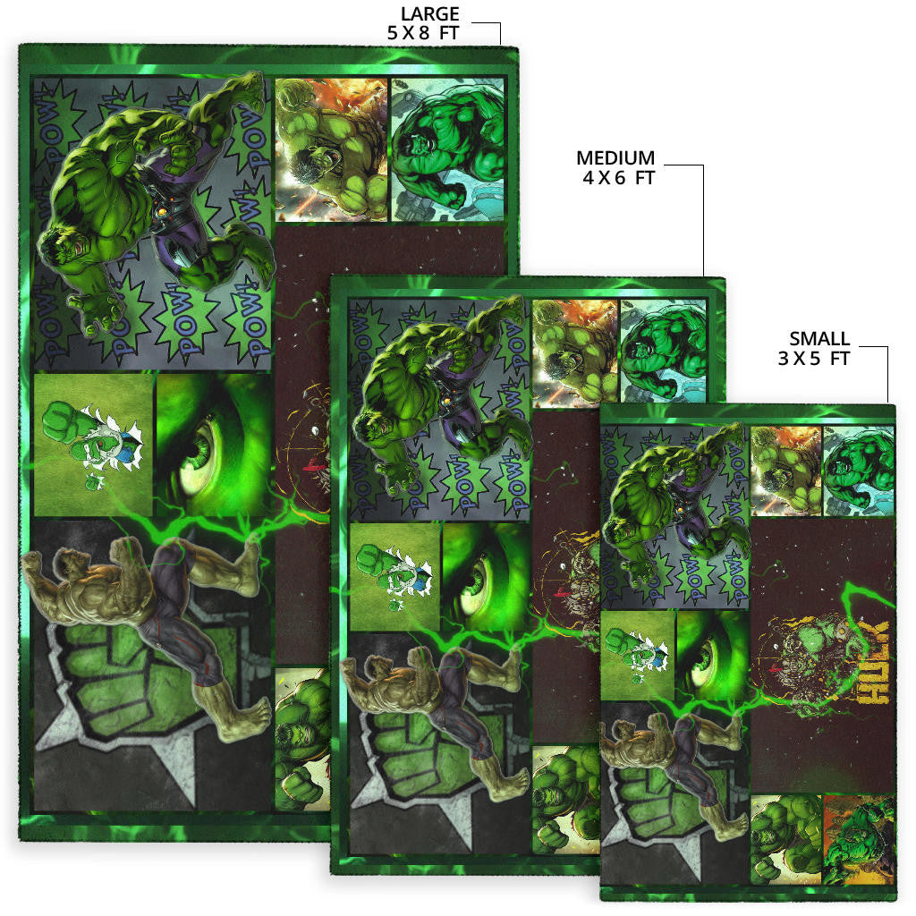 Angry Hulk The Incredible Hulk Area Rug Movie Home Decor Custom For Fans NT042202