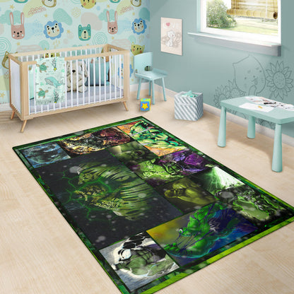 Angry Hulk The Incredible Hulk Area Rug Movie Home Decor Custom For Fans NT042203