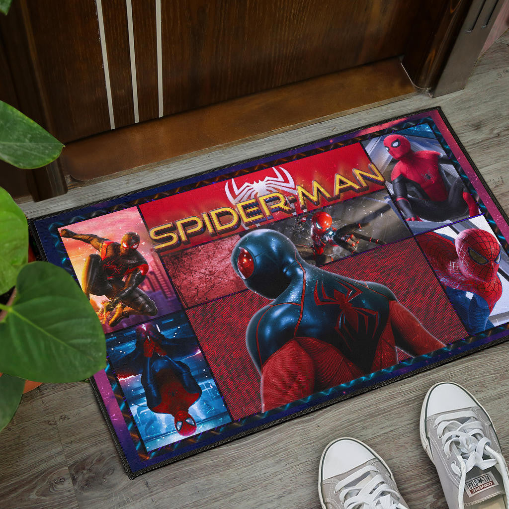 Spider Man Miles Gonzalo Morales Door Mat Movie Home Decor Custom For Fans NT042902