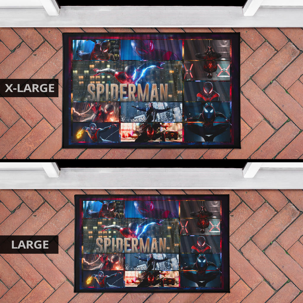 Spider Man Miles Gonzalo Morales Door Mat Movie Home Decor Custom For Fans NT042901