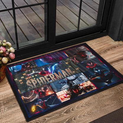 Spider Man Miles Gonzalo Morales Door Mat Movie Home Decor Custom For Fans NT042901