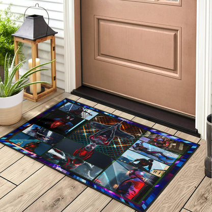 Spider Man Miles Gonzalo Morales Comic Door Mat Movie Home Decor Custom For Fans NT042802