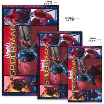 Spider Man Miles Gonzalo Morales Area Rug Movie Home Decor Custom For Fans NT042902