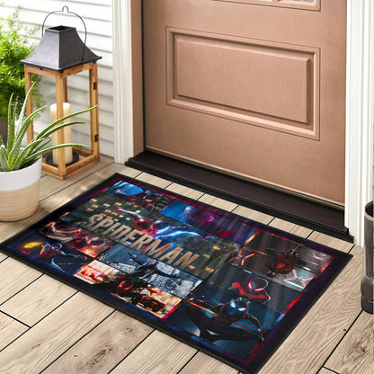 Spider Man Miles Gonzalo Morales Door Mat Movie Home Decor Custom For Fans NT042901