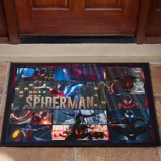 Spider Man Miles Gonzalo Morales Door Mat Movie Home Decor Custom For Fans NT042901
