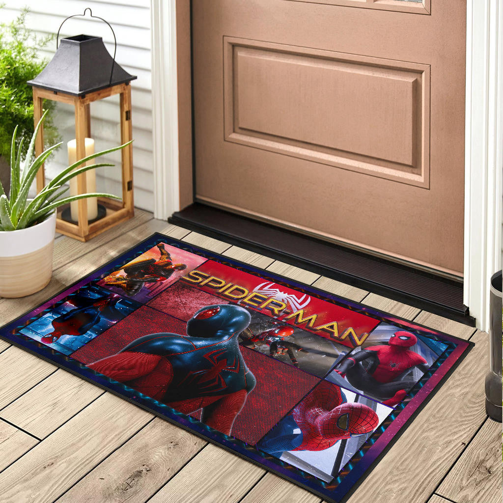 Spider Man Miles Gonzalo Morales Door Mat Movie Home Decor Custom For Fans NT042902