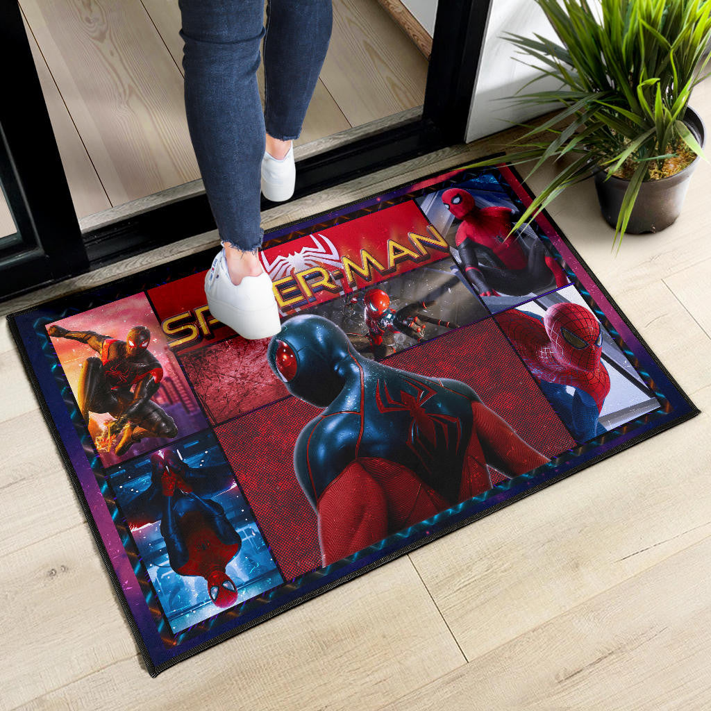 Spider Man Miles Gonzalo Morales Door Mat Movie Home Decor Custom For Fans NT042902