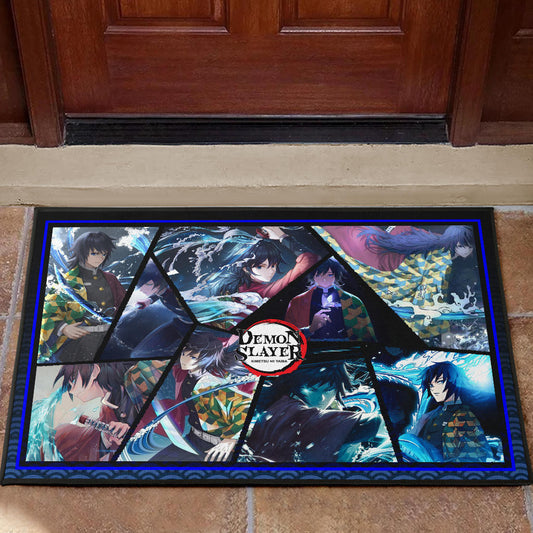 Giyu Tomioka Water Hashira Demon Slayer Door Mat Anime Home Decor Custom For Fans NA051103