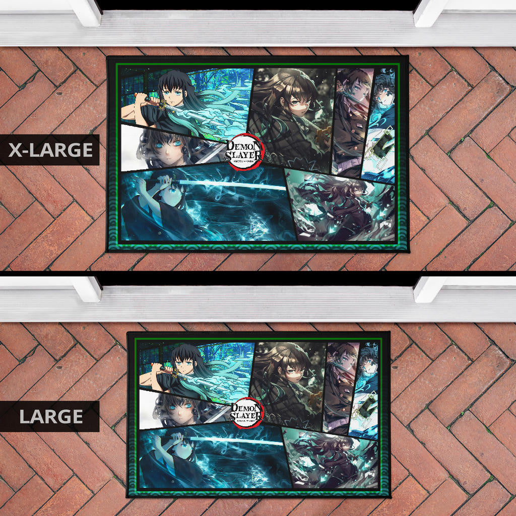 Muichiro Tokito Mist Hashira Demon Slayer Door Mat Anime Home Decor Custom For Fans NA051003