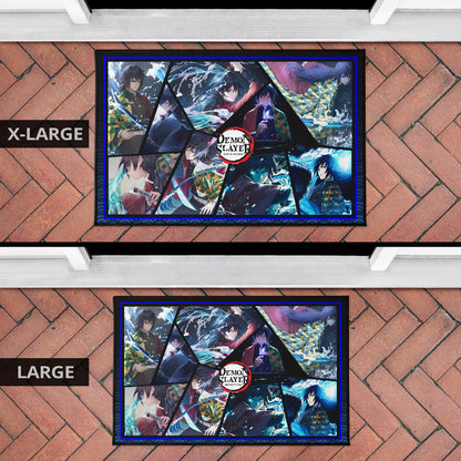 Giyu Tomioka Water Hashira Demon Slayer Door Mat Anime Home Decor Custom For Fans NA051103