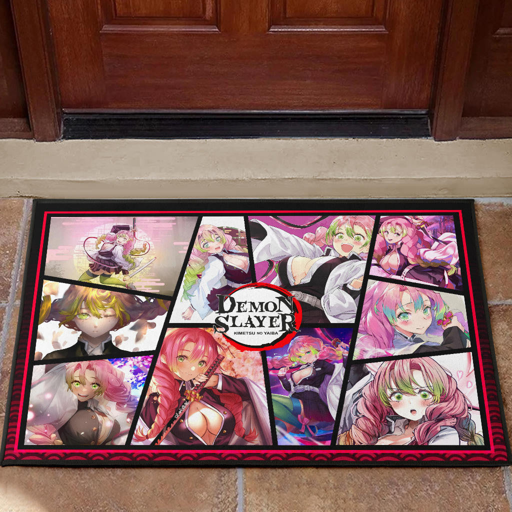 Mitsuri Kanroji Love Hashira Demon Slayer Door Mat Anime Home Decor Custom For Fans NA051004