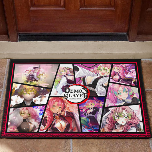 Mitsuri Kanroji Love Hashira Demon Slayer Door Mat Anime Home Decor Custom For Fans NA051004